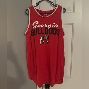 Georgia Bulldogs Red Tank Dress/ Swim Coverup